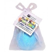 Bath Bomb with Colored Quartz Crystal Inside, Muscle Soother